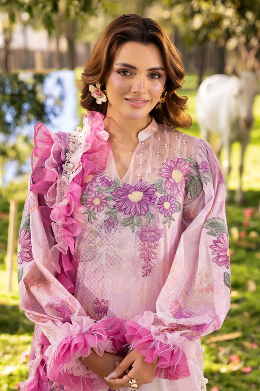 Three-Piece Unstitched Embroidered Lawn – ADN08