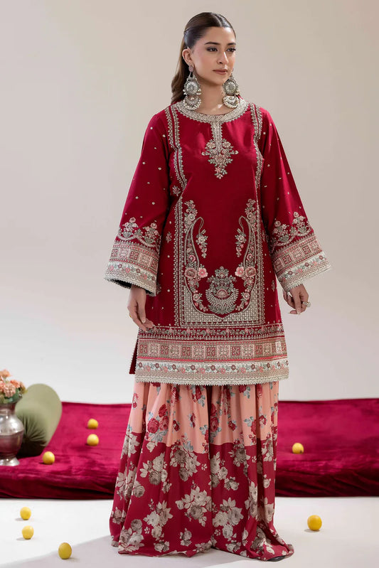 Luxe Pret two piece embroidered AD12