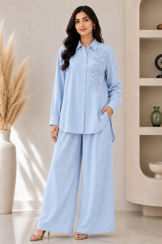 Co-Ord Set in Turkish Butter Georgette D12