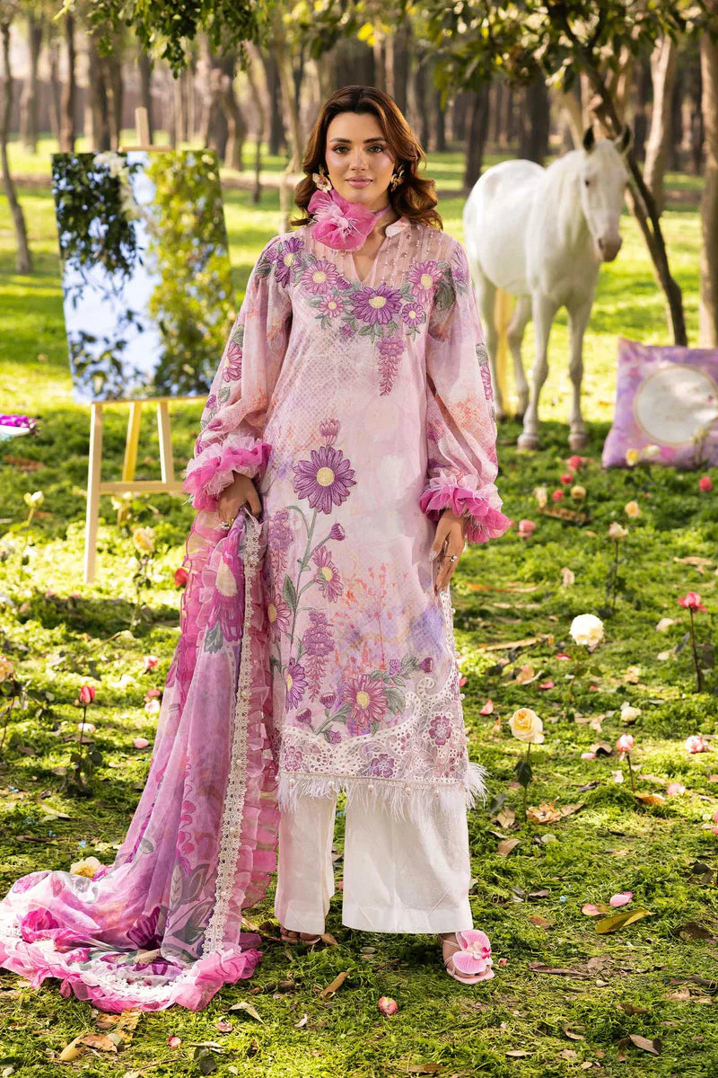 Three-Piece Unstitched Embroidered Lawn – ADN08