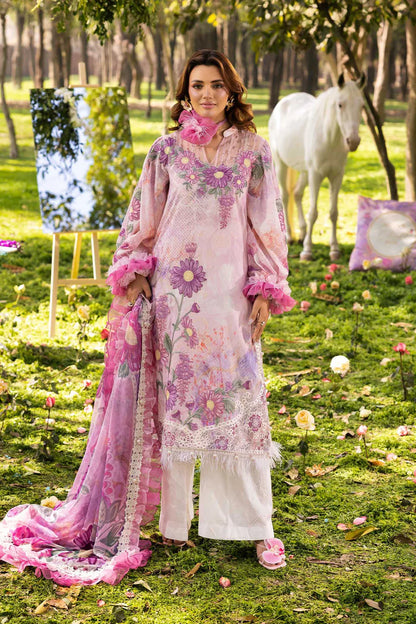 Three-Piece Unstitched Embroidered Lawn – ADN08