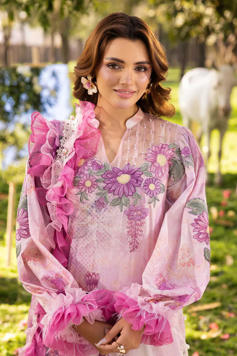 Three-Piece Unstitched Embroidered Lawn – ADN08
