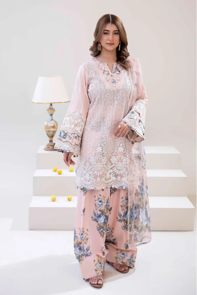 Three-Piece Unstitched Embroidered Lawn – ADN08