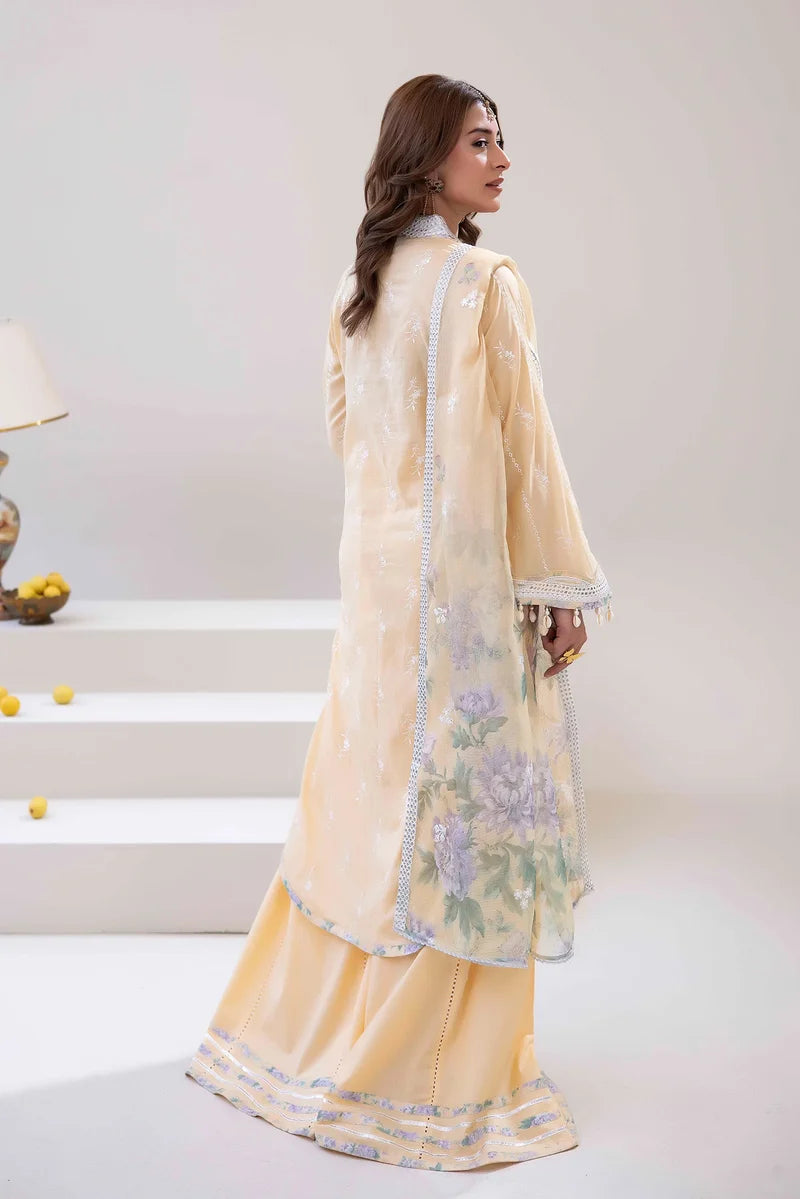 Festive three-piece  Embroidered Lawn Shirt - ADN06