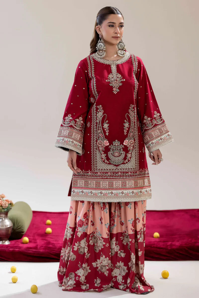 Luxe Pret two piece embroidered AD12