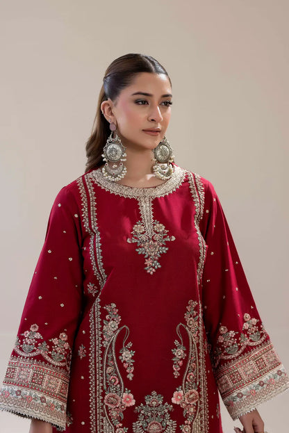 Luxe Pret two piece embroidered AD12