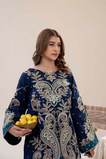 Luxe Pret two piece embroidered AD06