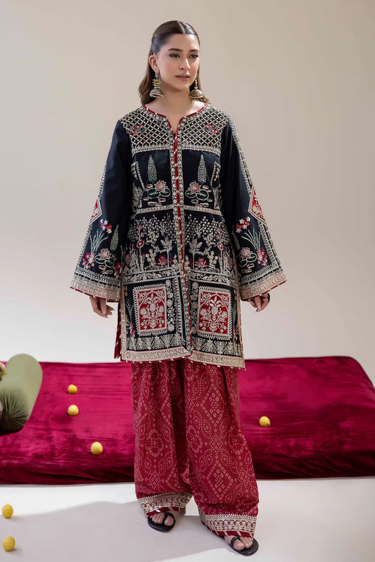 Luxe Pret three piece embroidered AD09