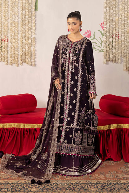 3 piece - unstitched embroidered valvet