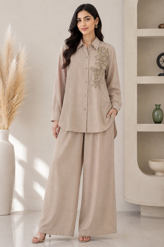 Co-Ord Set in Turkish Butter Georgette D12