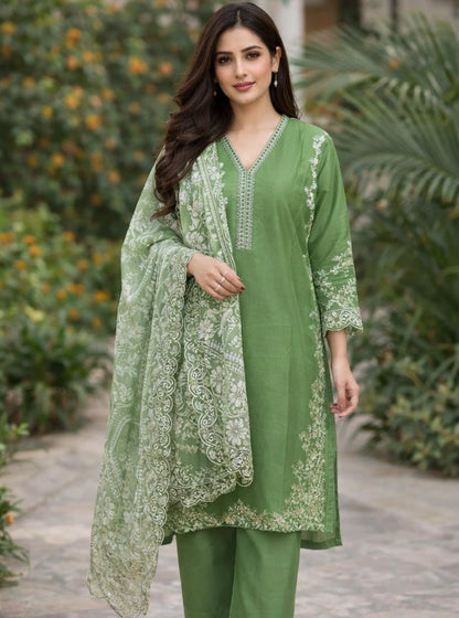 Embroidered Ready to Wear three piece Lawn