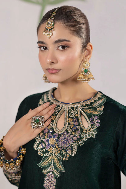 3 piece - unstitched embroidered valvet
