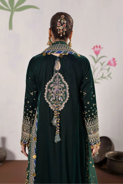 3 piece - unstitched embroidered valvet